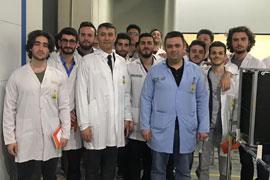 Kocaeli University Hereke Vocational School Electrical-Electronics students visited our factory